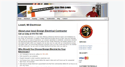 Desktop Screenshot of ensignelectrical.com