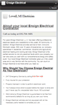 Mobile Screenshot of ensignelectrical.com